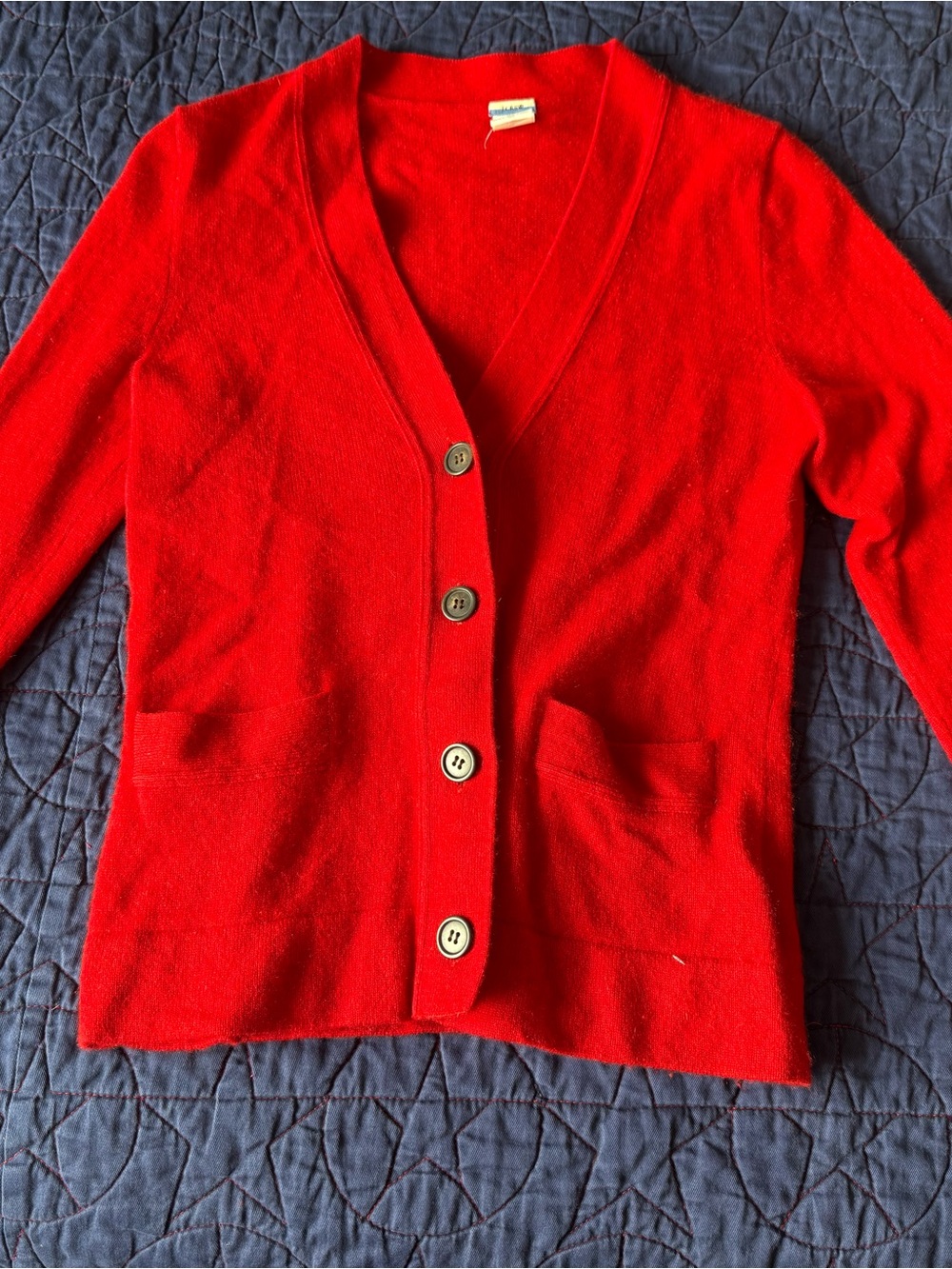 J. Crew 100% Cashmere Boyfriend Cardigan Size S